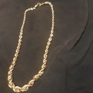16 "Monet gold tone rope necklace